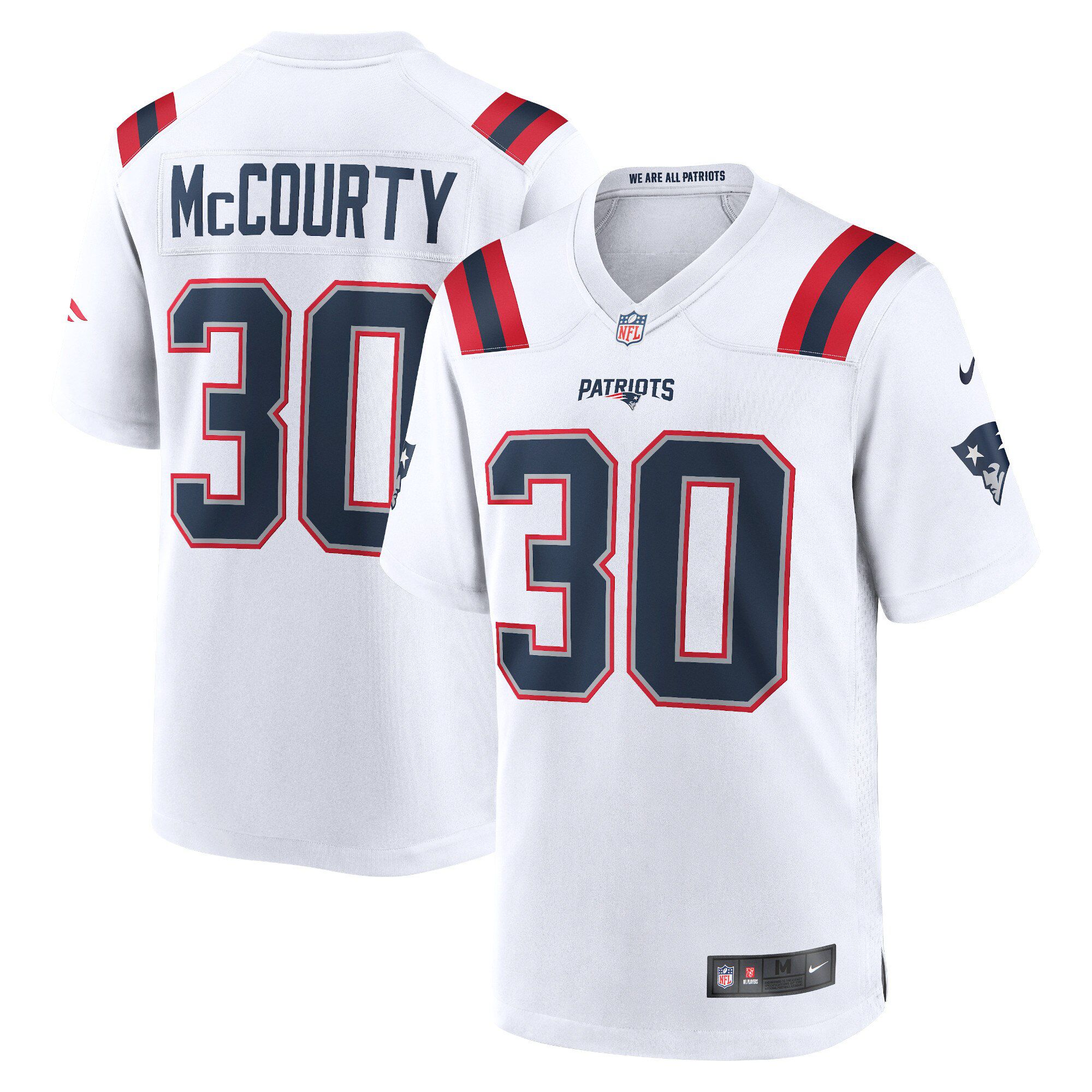 Men New England Patriots #30 Jason McCourty Nike White Game NFL Jersey->new england patriots->NFL Jersey